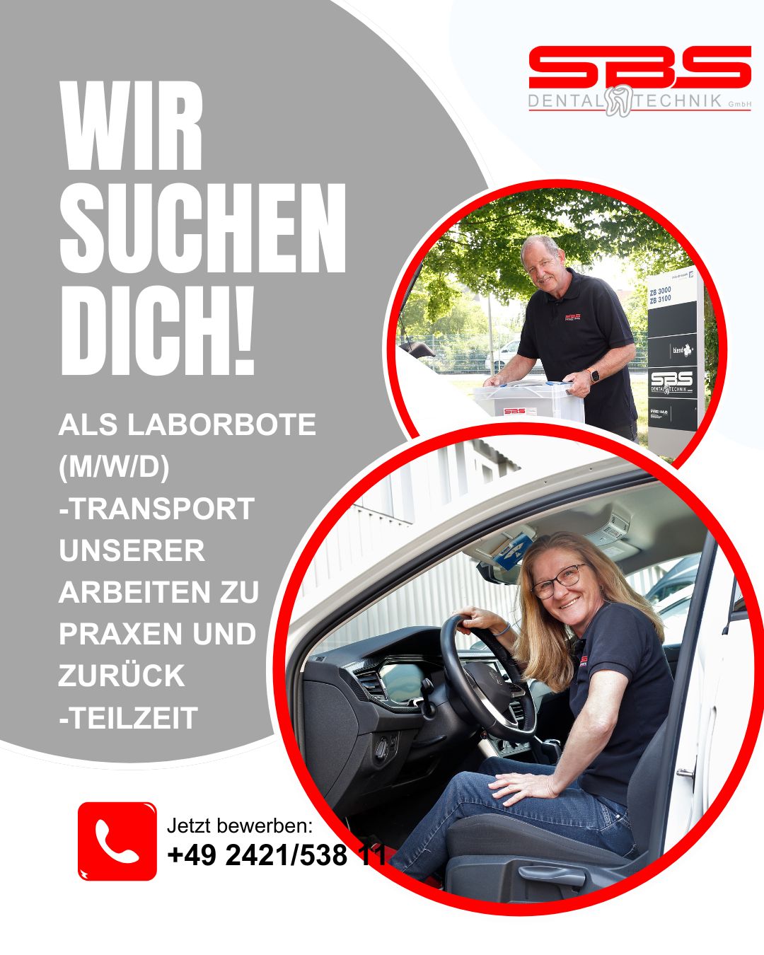 SBS Dental-Technik GmbH - Stellenanzeige - Laborbotendienst (m/w/d)